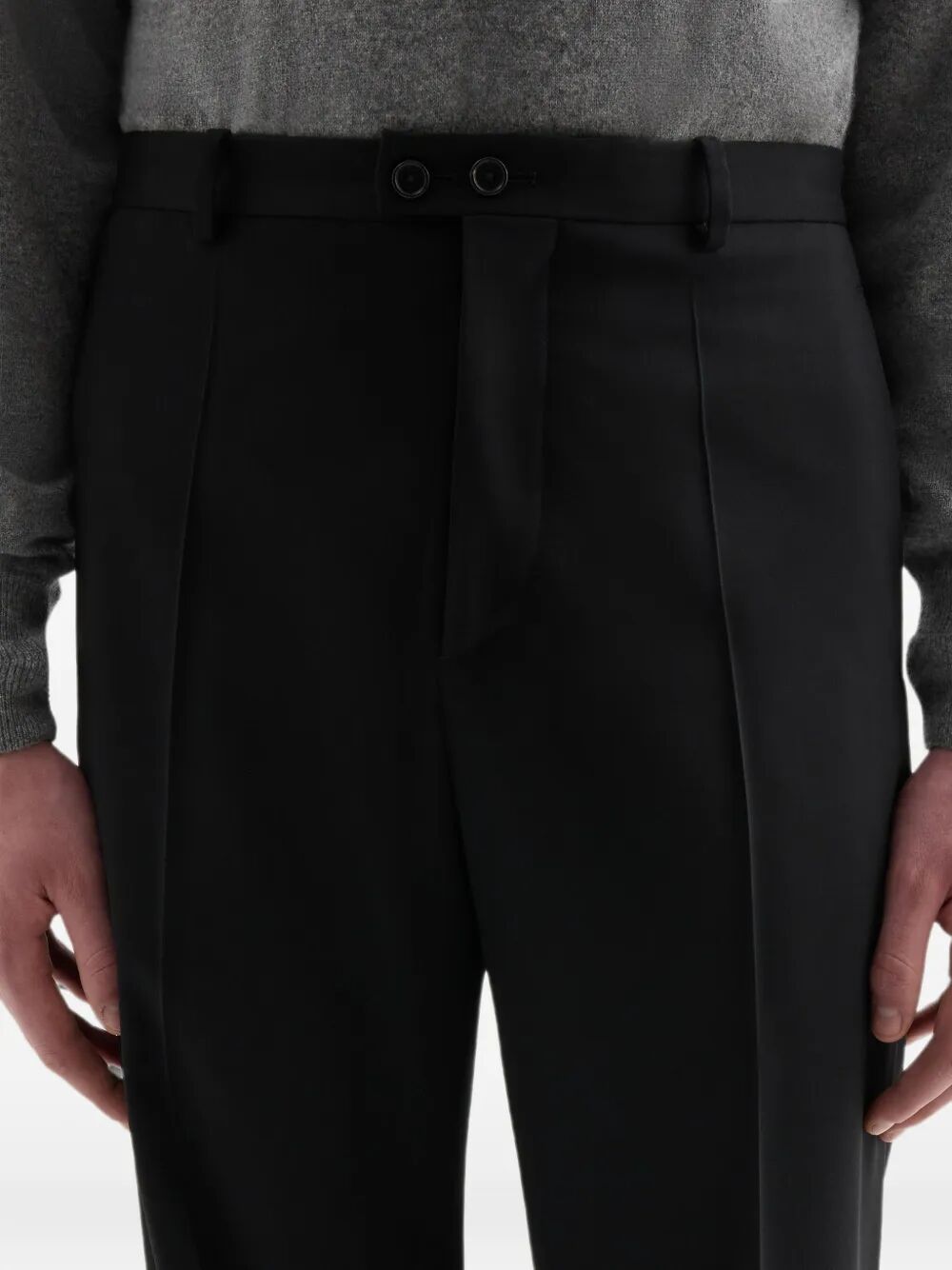 Wool canvas trousers