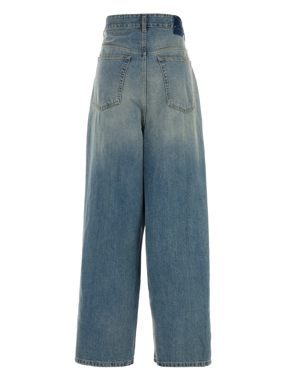 WRAP DENIM TROUSERS