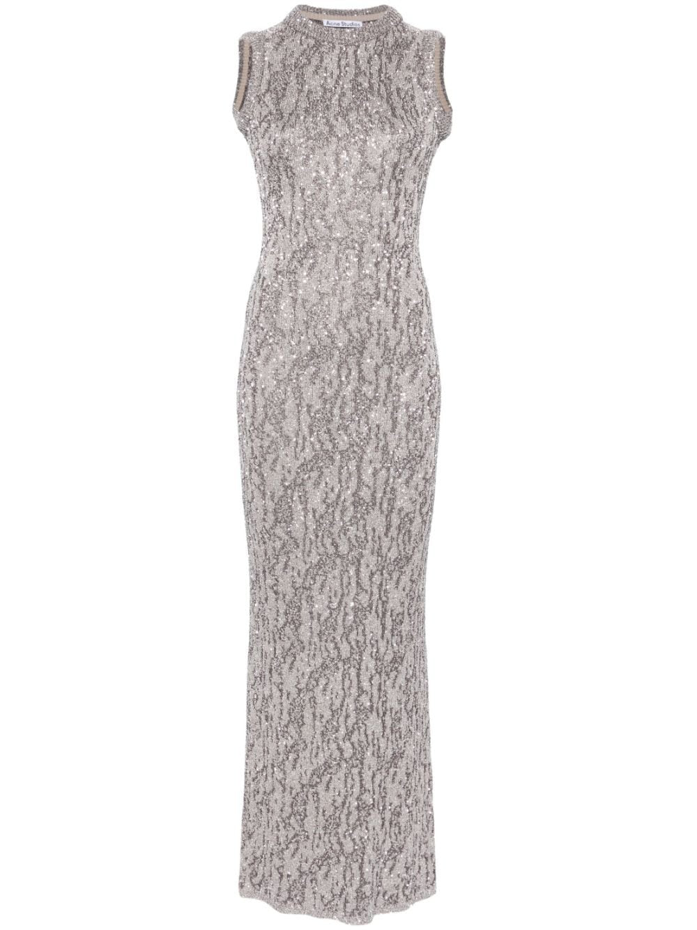 acne studios knit dresses ACNE STUDIOS Distressed Knit L/s Midi Dress Acne Studios