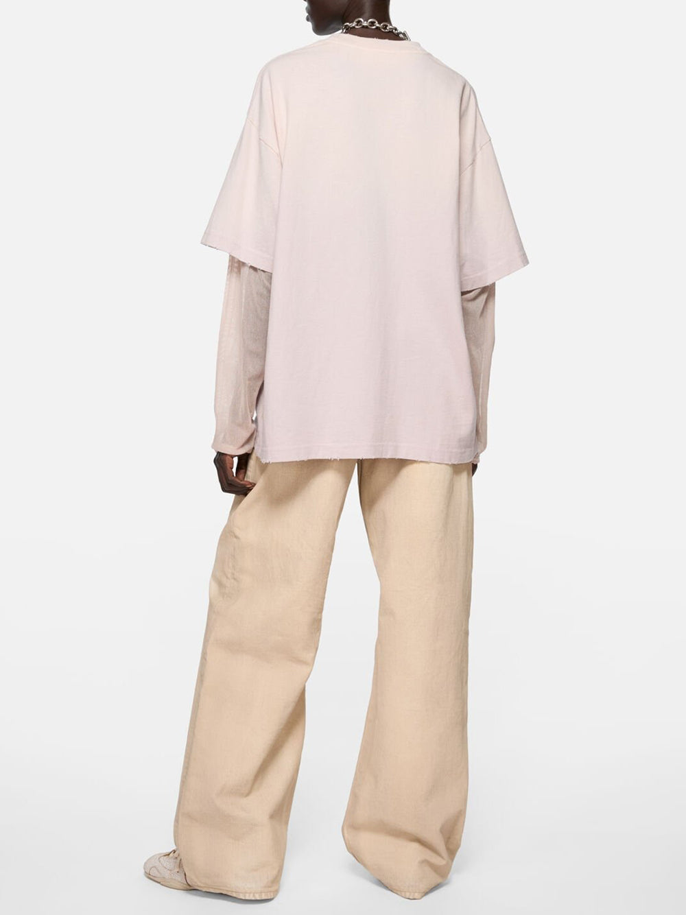 ACNE STUDIOS-Layered print t-shirt-