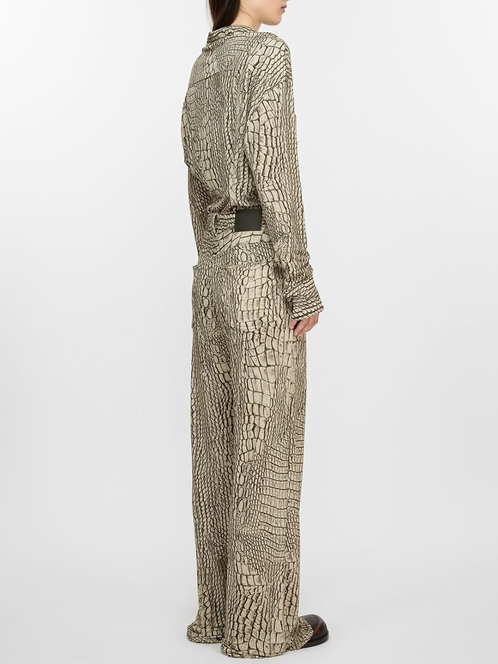 ACNE STUDIOS-PRINTED CASUAL TROUSERS-