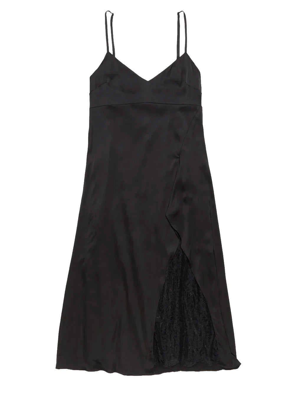 blue dress for baby girl ACNE STUDIOS-Satin dress-A20926 900 – Dope