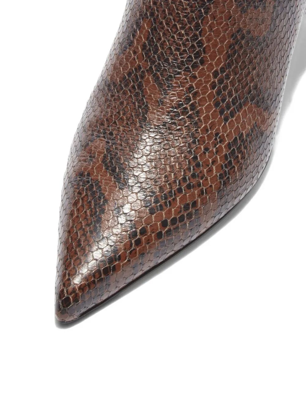 AEYDE-SOFIE SNAKE PRINT CALF LEATHER MOKA-