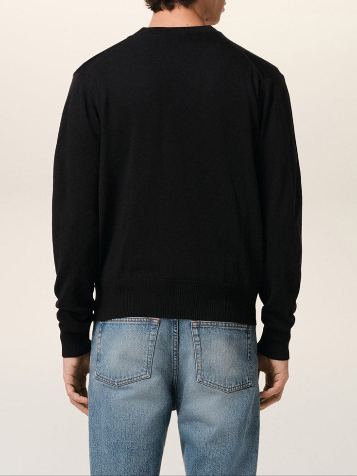 AMI PARIS-CARDIGAN AMI DE COEUR ROUGE-