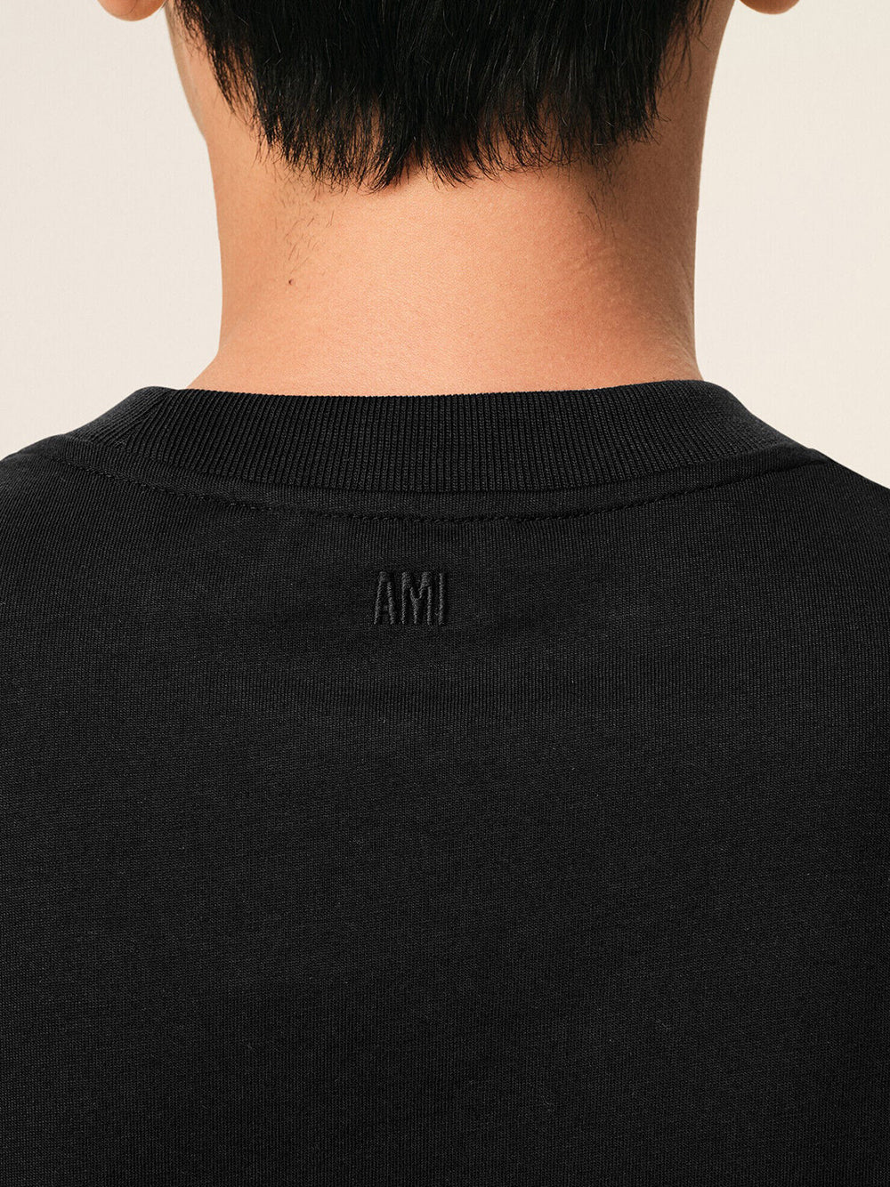AMI PARIS-CONTRASTED ADC TSHIRT-