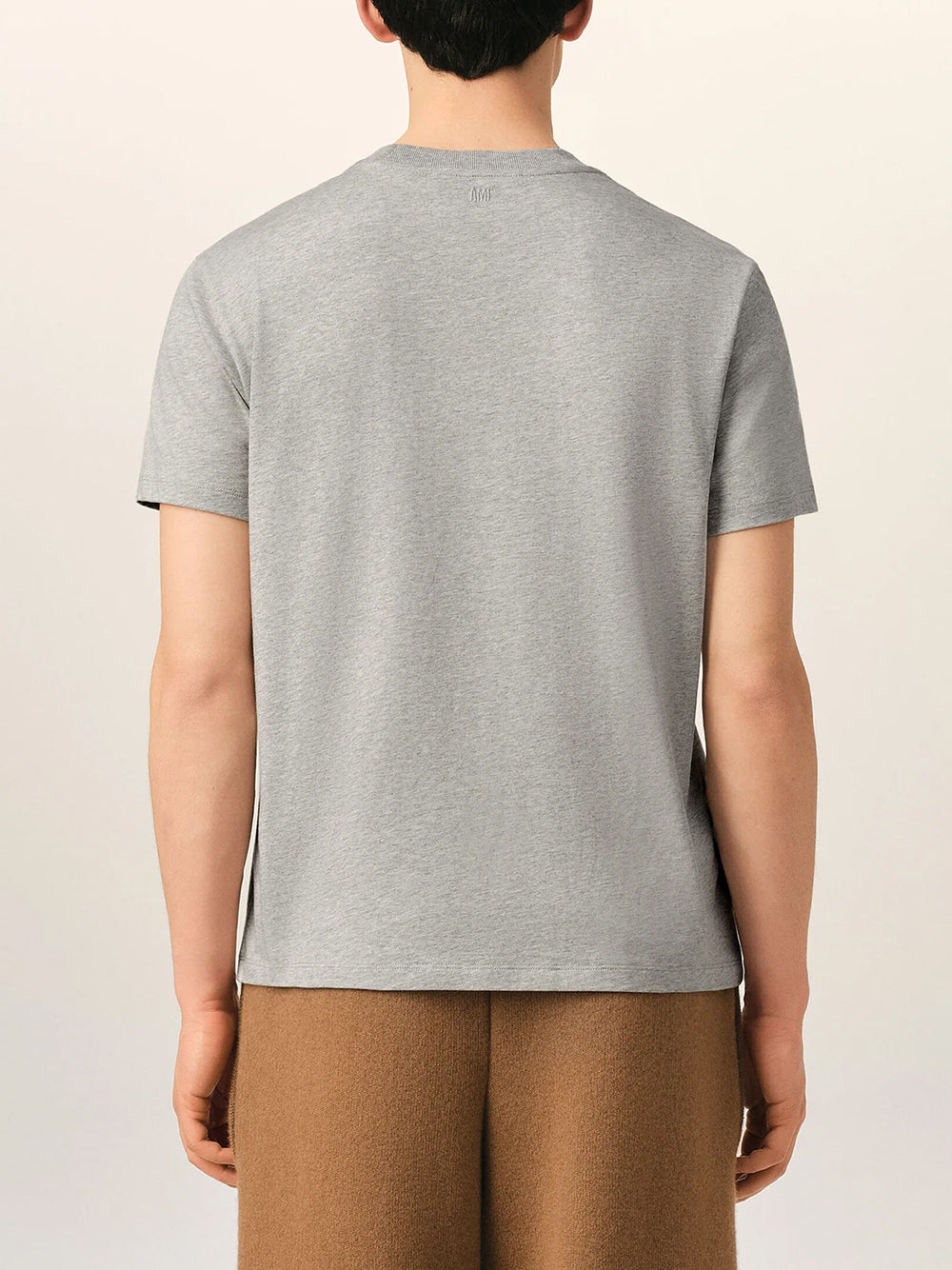 AMI PARIS-TSHIRT WITH CONTRASTED AMI DE COEUR-