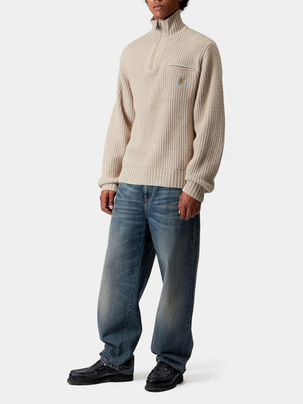 CARHARTT WIP-Detroit Half Zip Sweater-