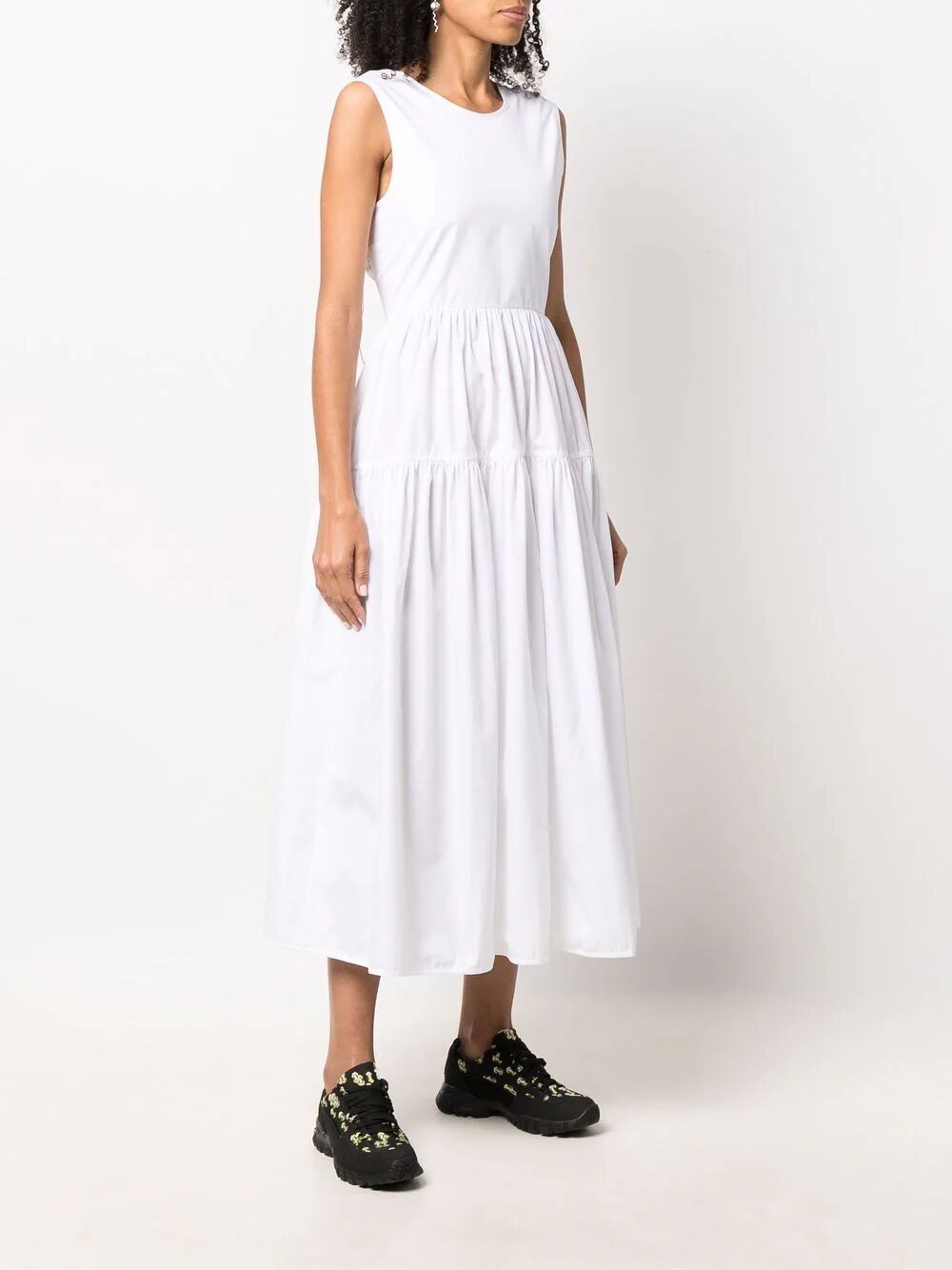 CECILIE BAHNSEN-RUTH GOWN COTTON WHITE-EDI0003 WHITE