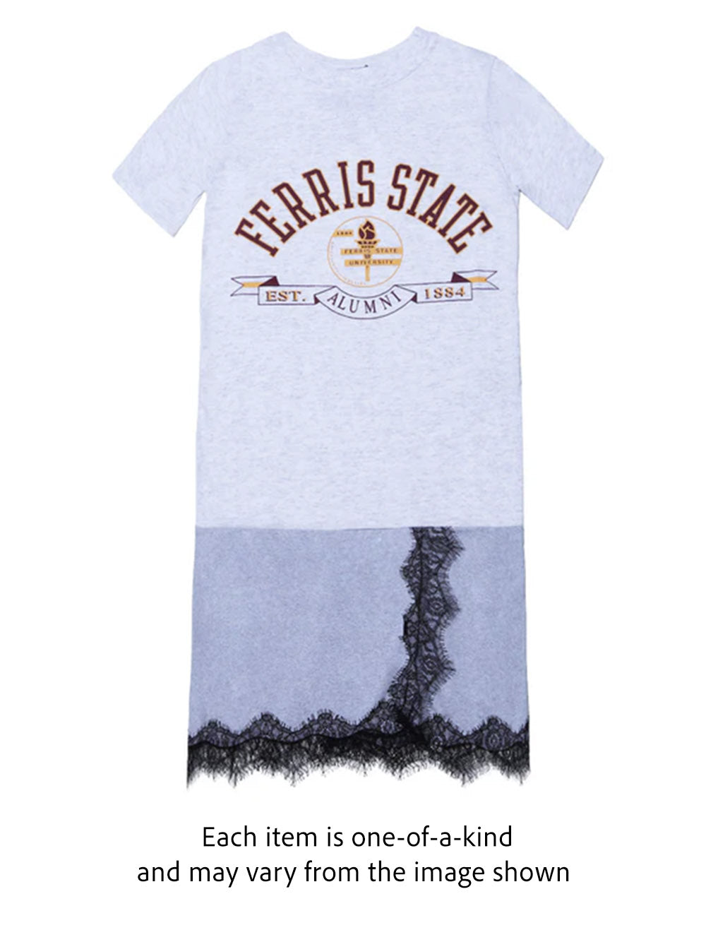 Conner ives - lace mini t-shirt dress