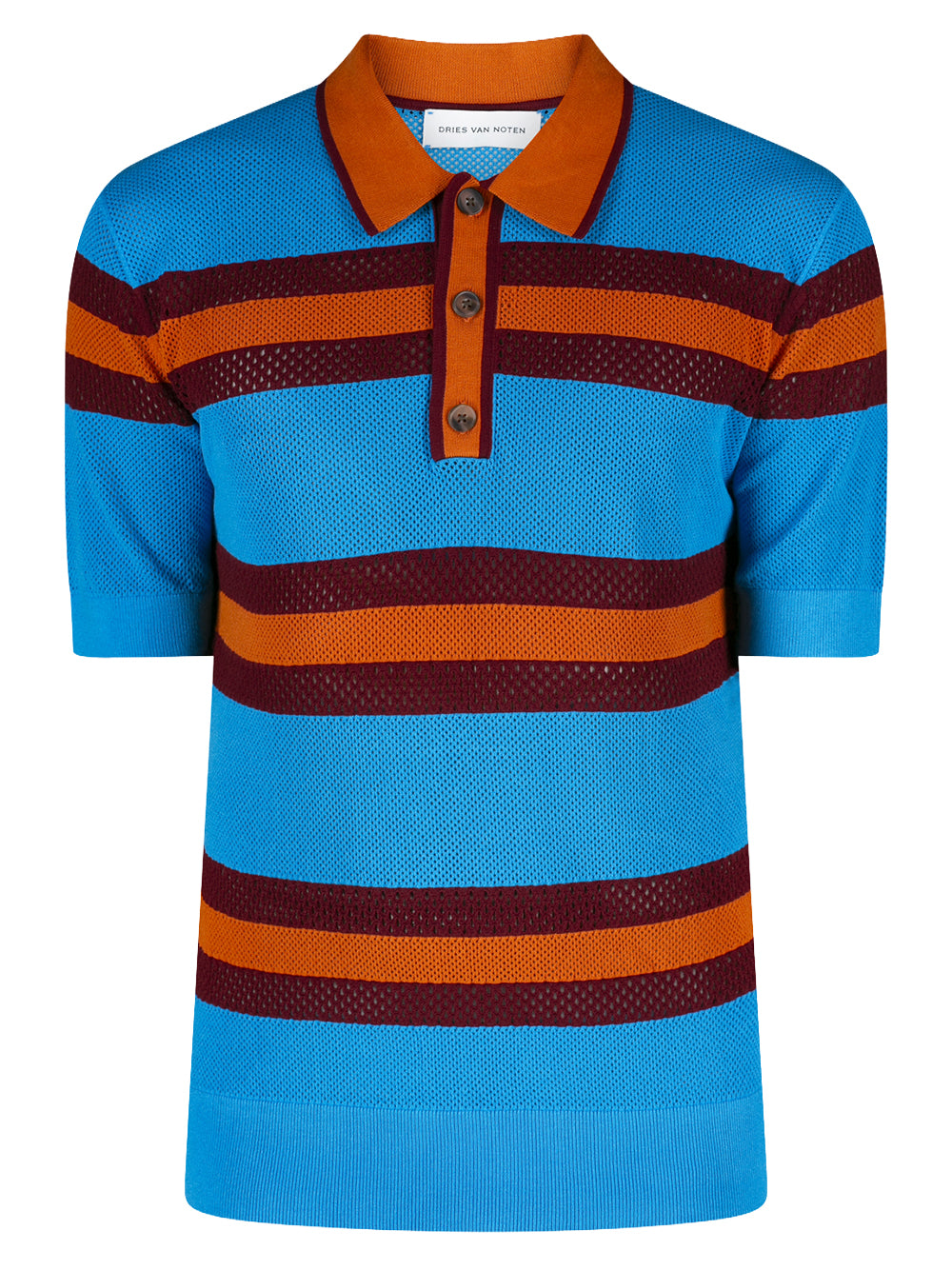 DRIES VAN NOTEN-Striped polo shirt-261 021218 3701 503 – Dope