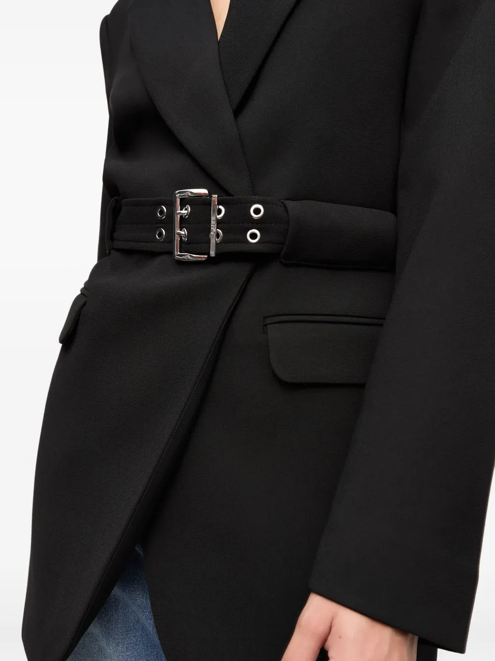 GANNI-Bonded Crepe Blazer-