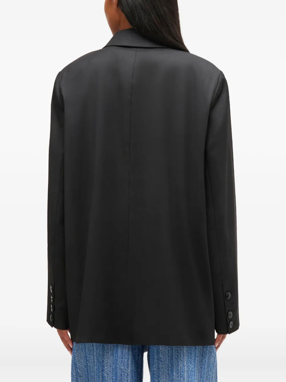 GANNI-Calendered Wool Blazer-