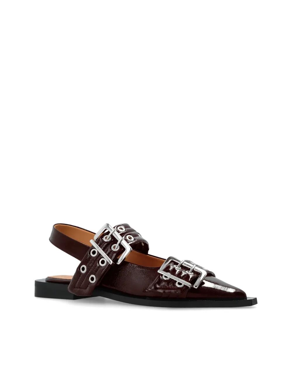 GANNI-Feminine Buckle Ballerina-