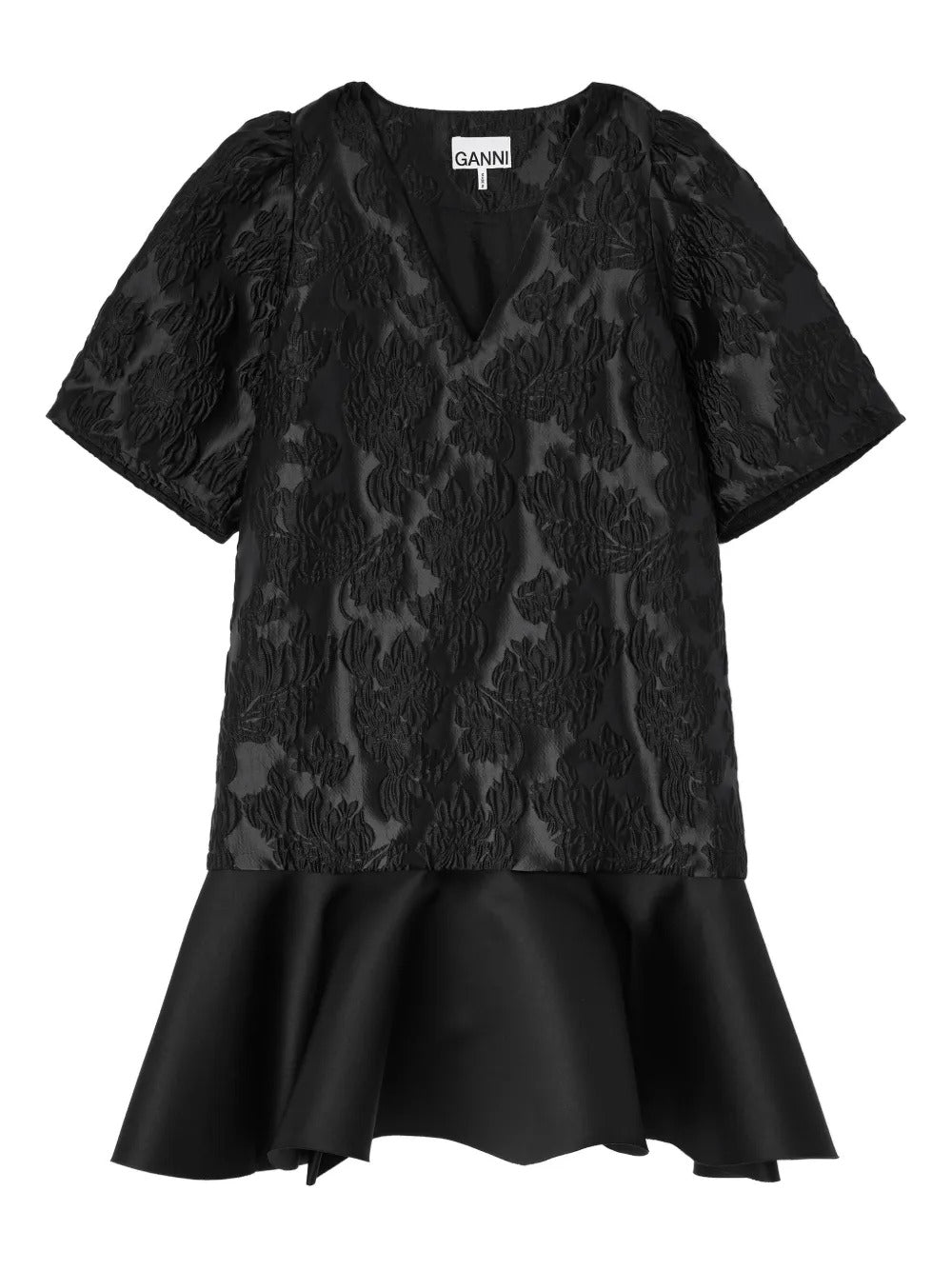 ganni black satin dress Ganni Sleeveless Satin Maxi Dress