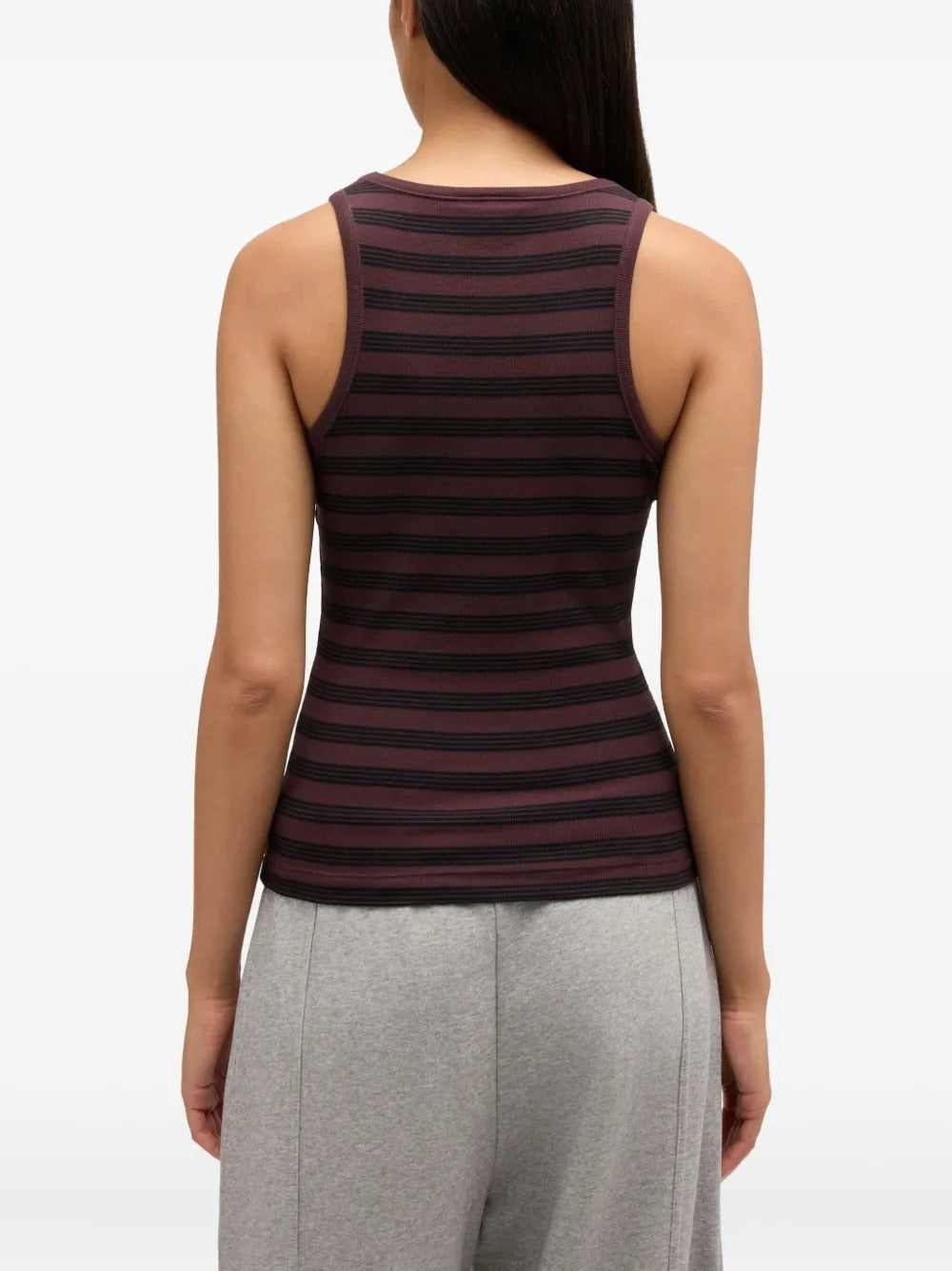 GANNI-Soft Cotton Rib Tank Top-
