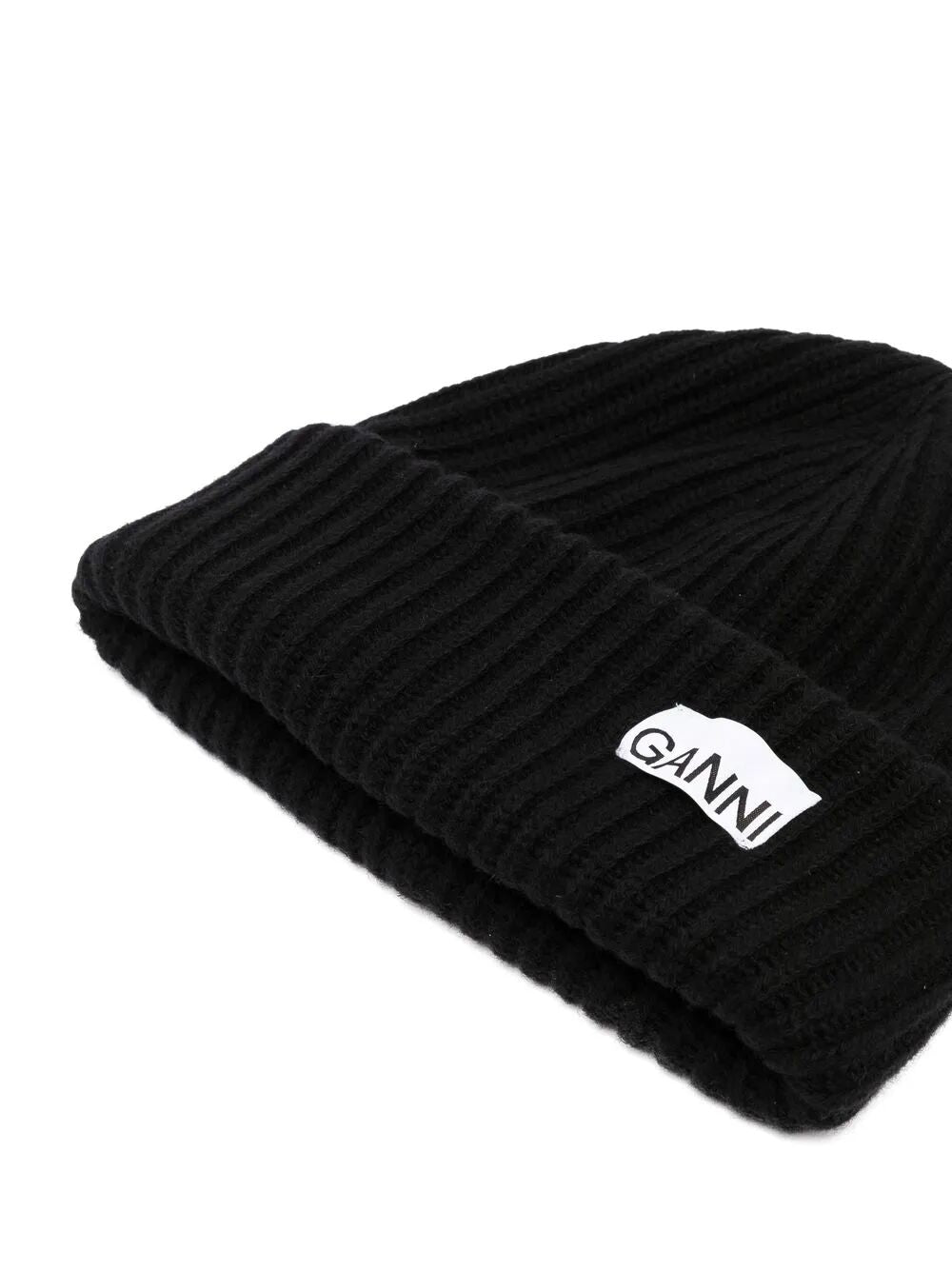 GANNI-Structured Rib Beanie-