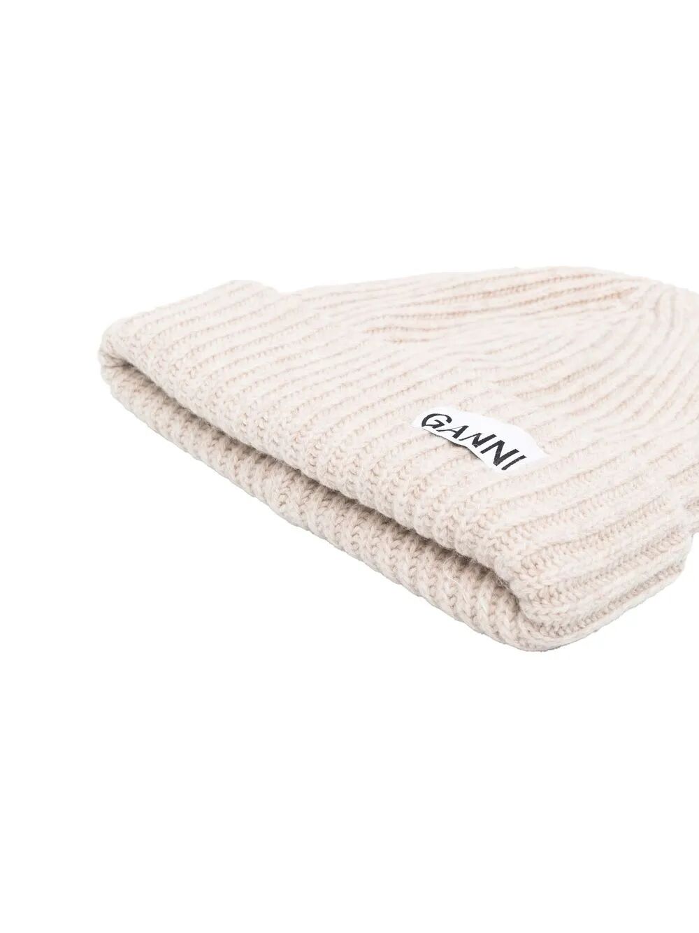 GANNI-Structured Rib Beanie-