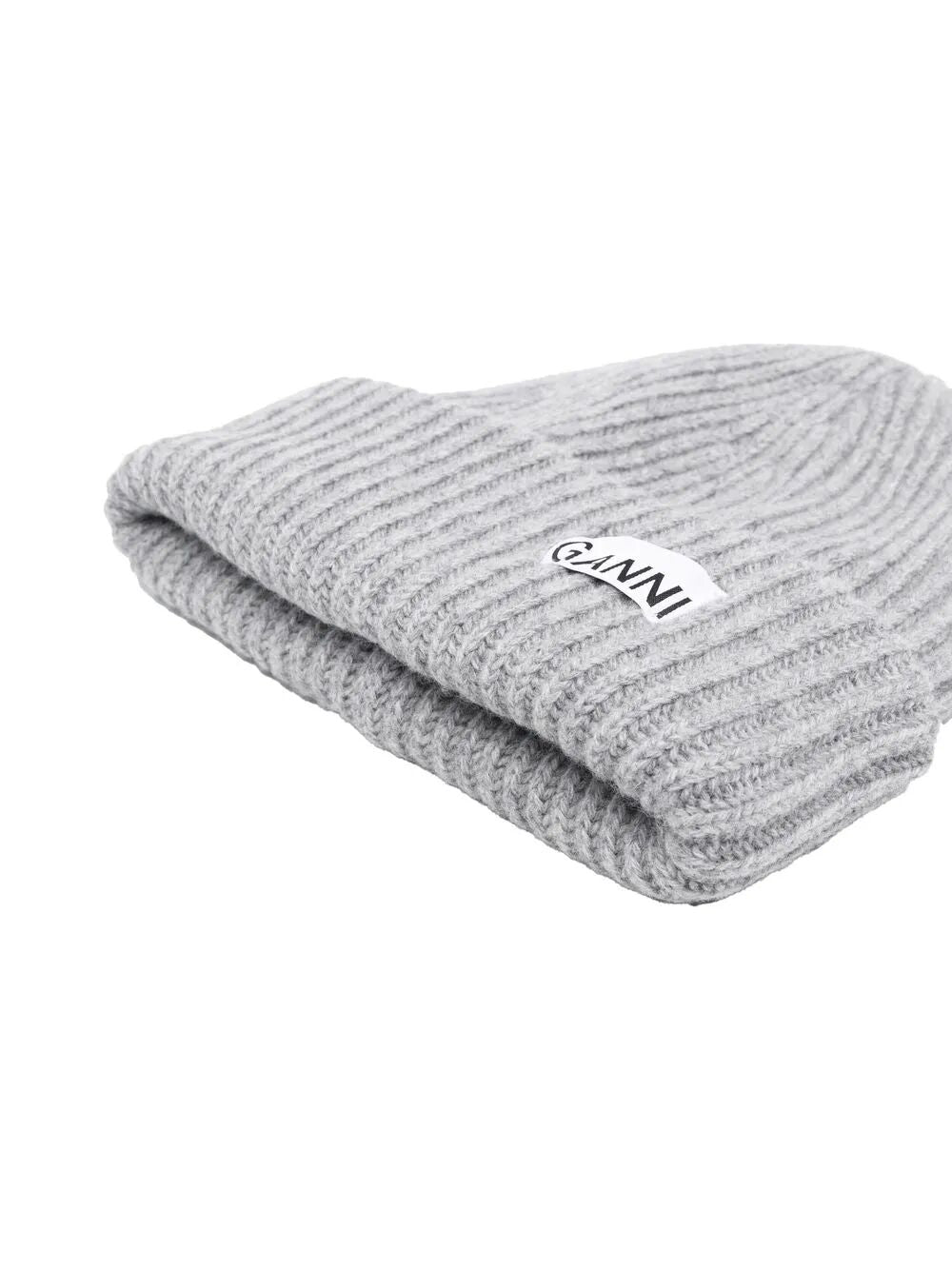 GANNI-Structured Rib Beanie-