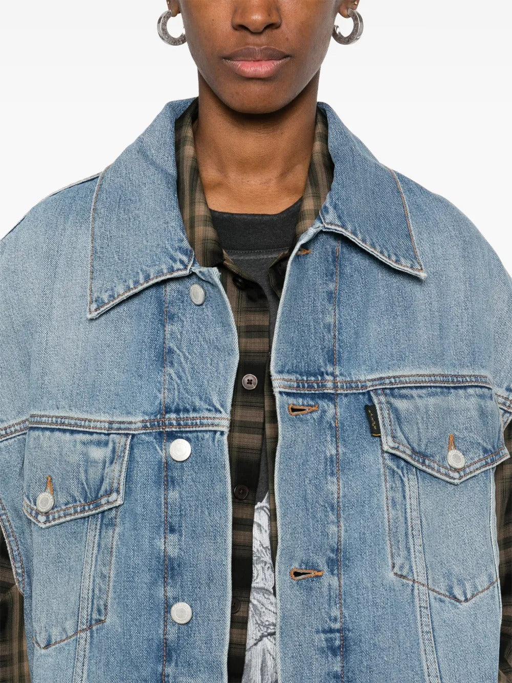 HAIKURE-GAIL denim gilet-