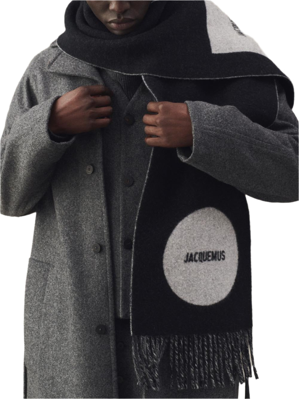 JACQUEMUS-L ECHARPE ROND CARRE-
