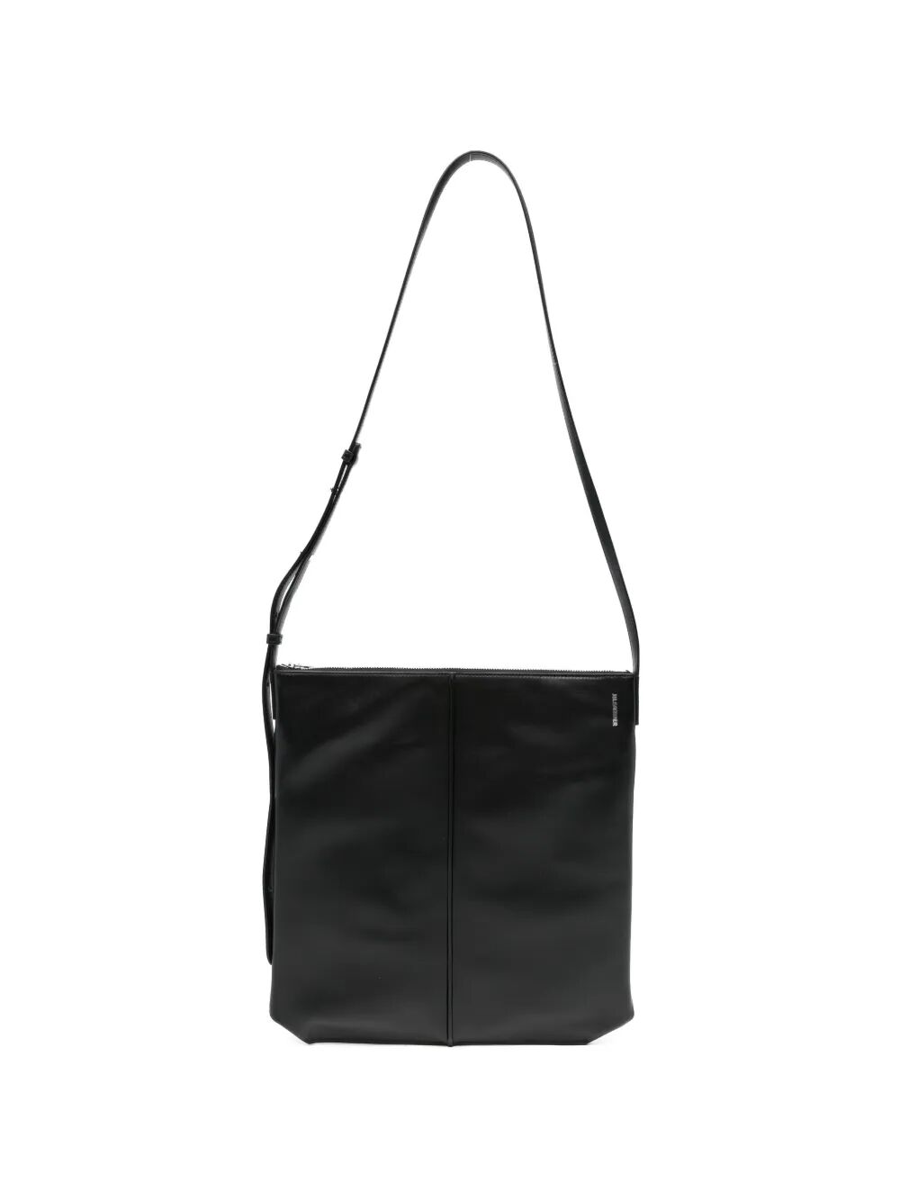 JIL SANDER-Linea zip leather crossbody bag-J08WG0063P9046 001 – Dope