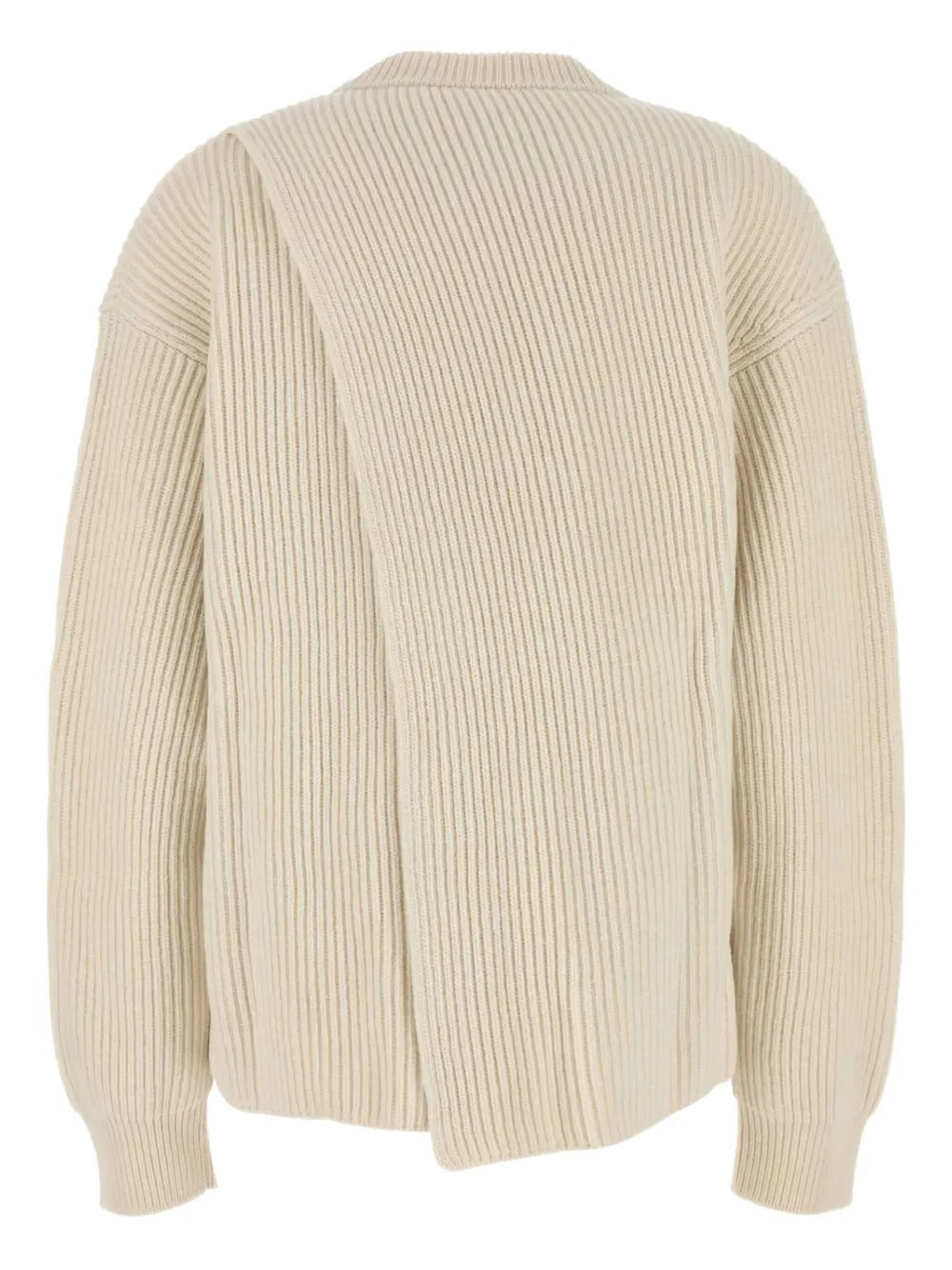 JIL SANDER-ribbed wool sweater-