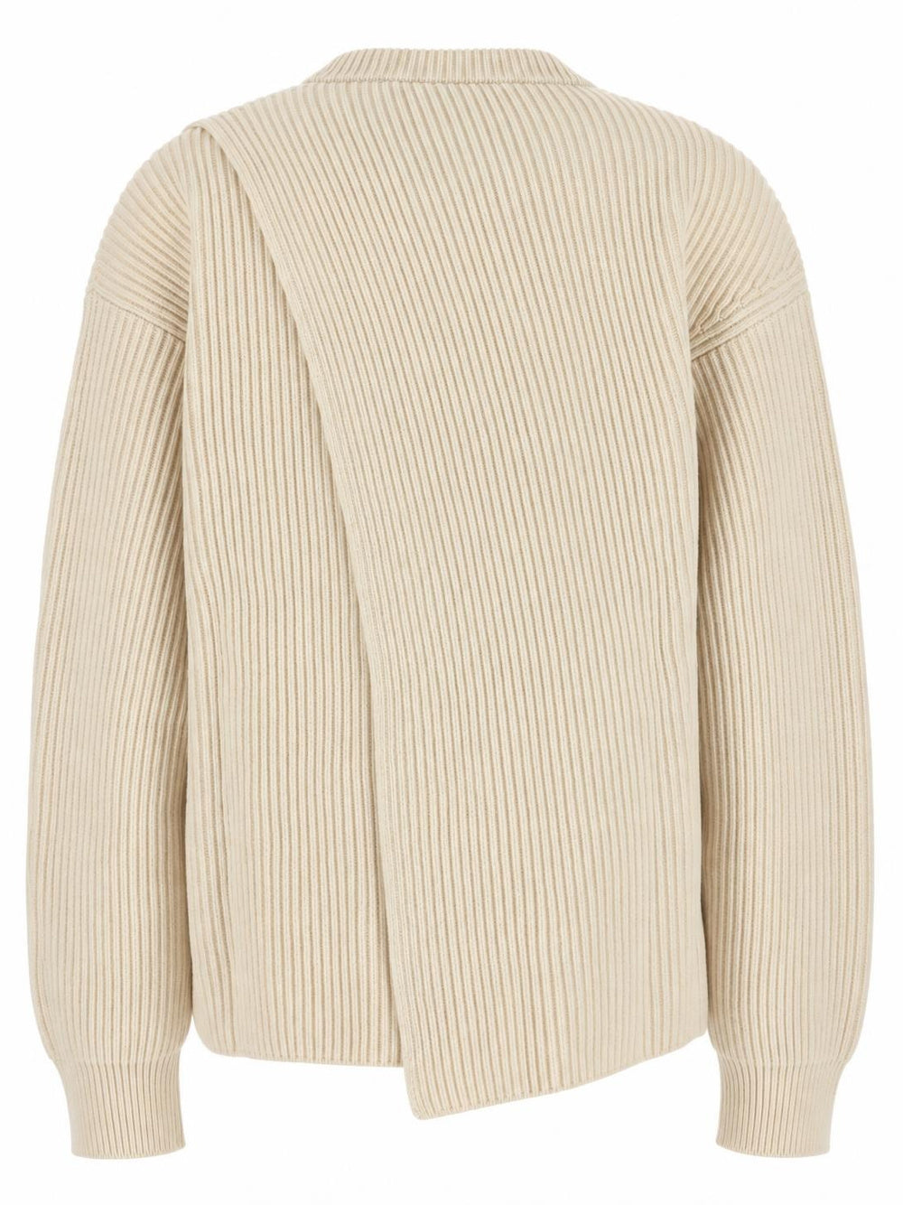 JIL SANDER-ribbed wool sweater-