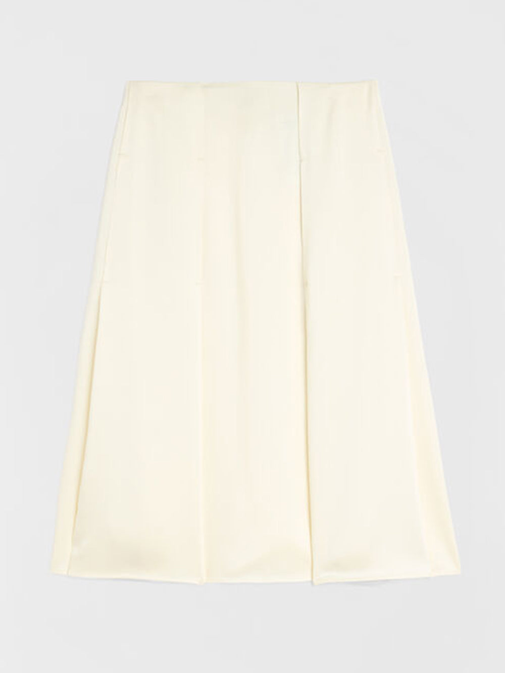 Pleated skirt in satin backing