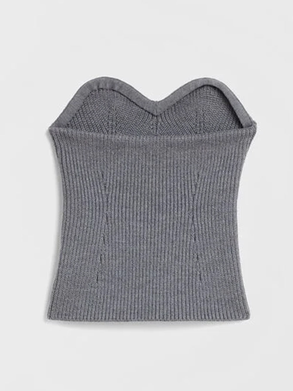 JIL SANDER-STRAPLESS KNITTED TOP-