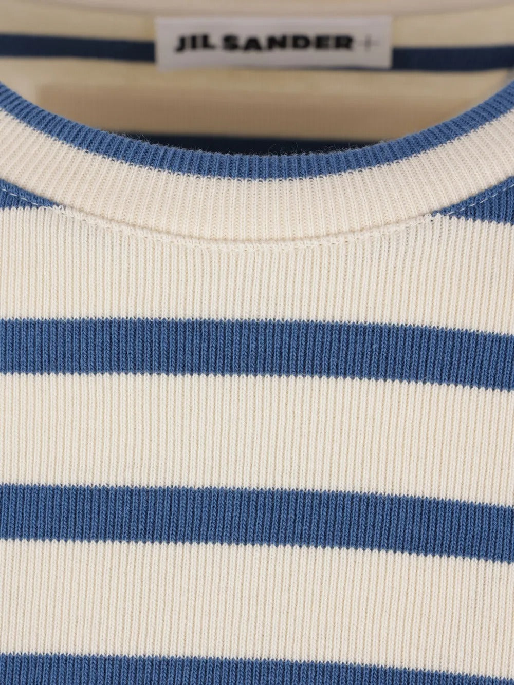 JIL SANDER-stripe-print cotton T-shirt-