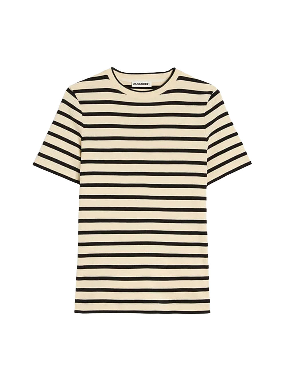 JIL SANDER-striped cotton T-shirt-J40GC0111J46497 080 – Dope