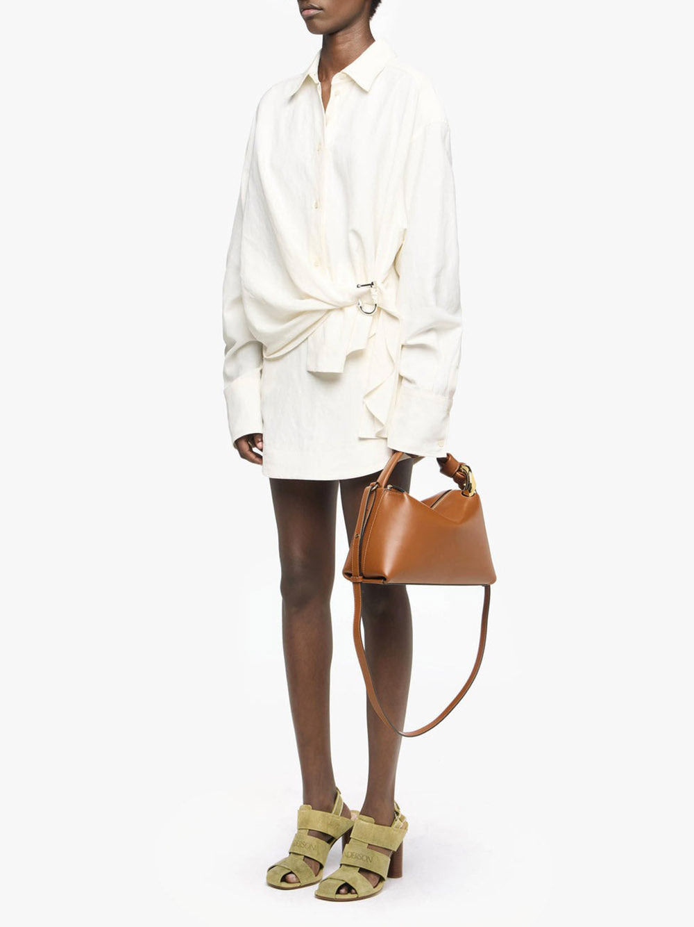 JW ANDERSON-CURVED HEM MINI SKIRT-