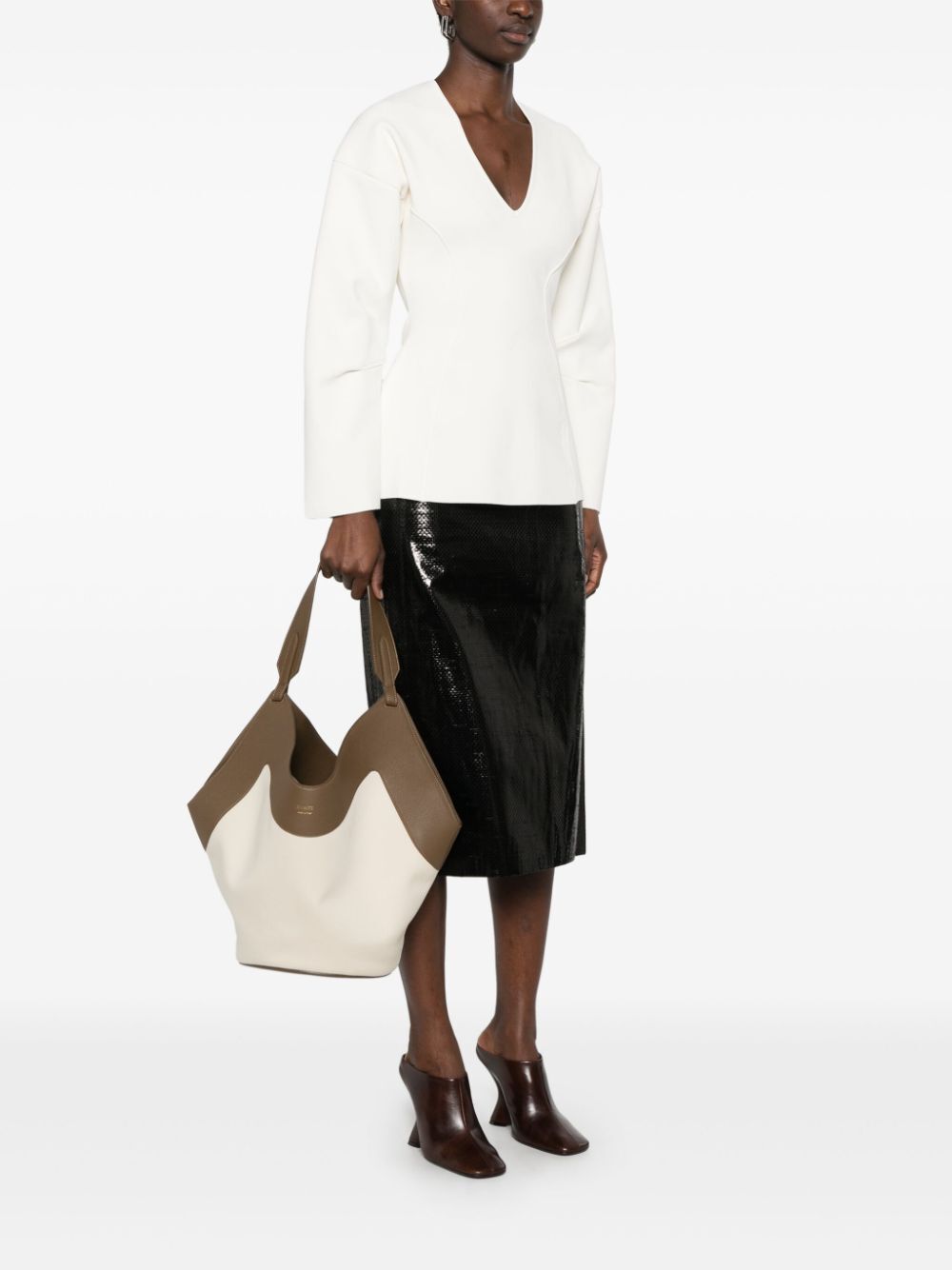 KHAITE-LOTUS MEDIUM CANVAS TOTE-H2037 917 463