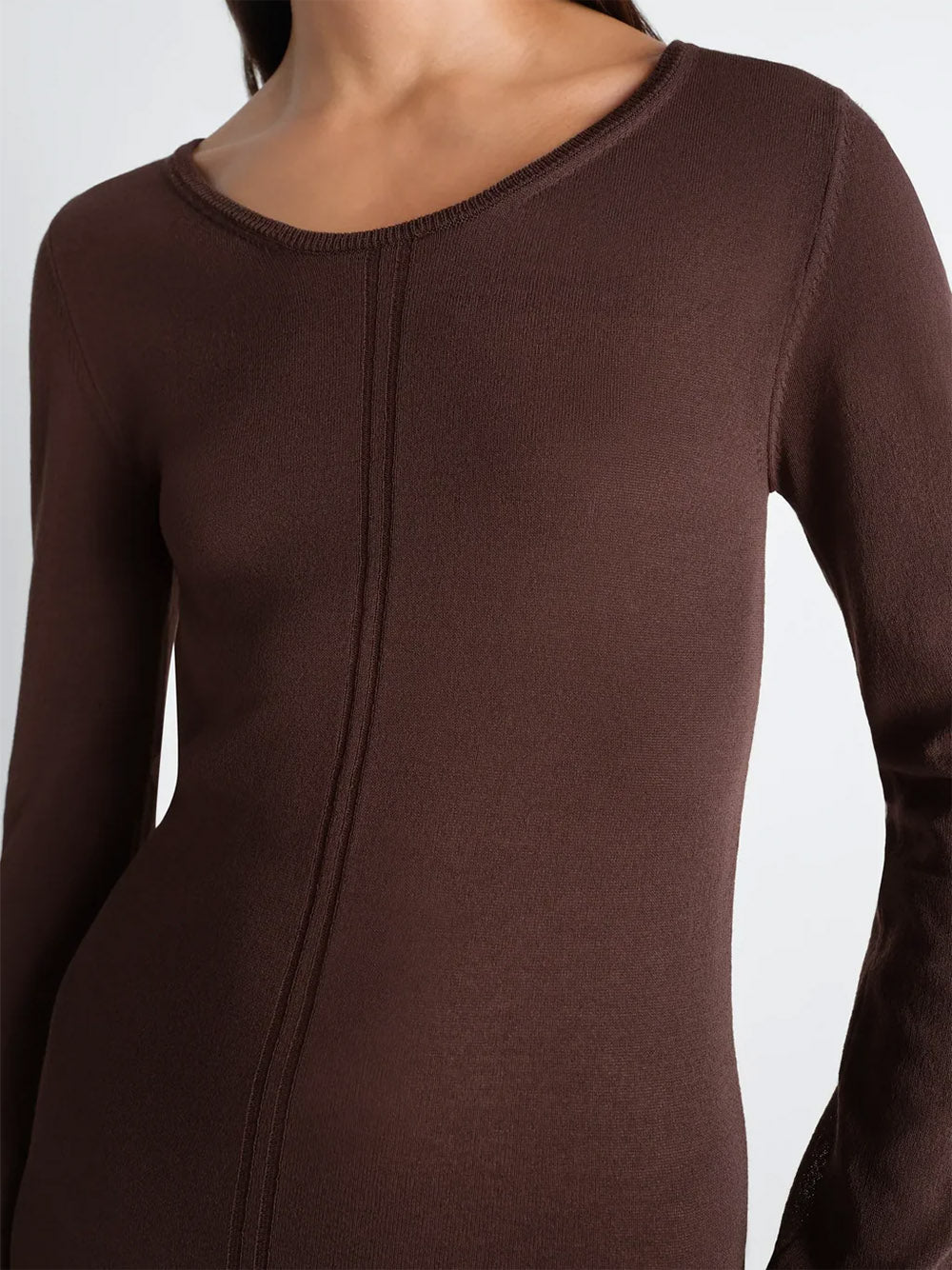 LEMAIRE-LONG SLEEVE TUBE DRESS-