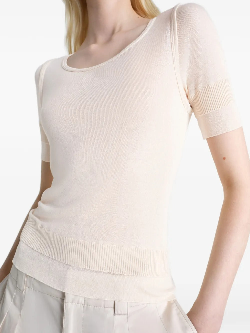LEMAIRE-SEAMLESS TROMPE L`OEIL TOP-