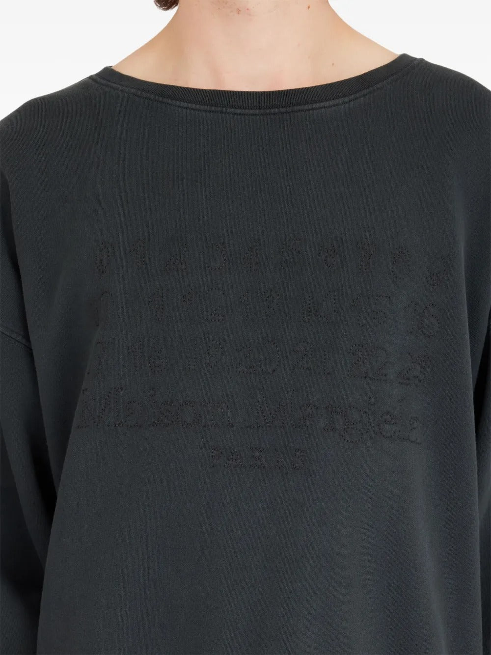 MAISON MARGIELA-numbers motif SWEATSHIRT-