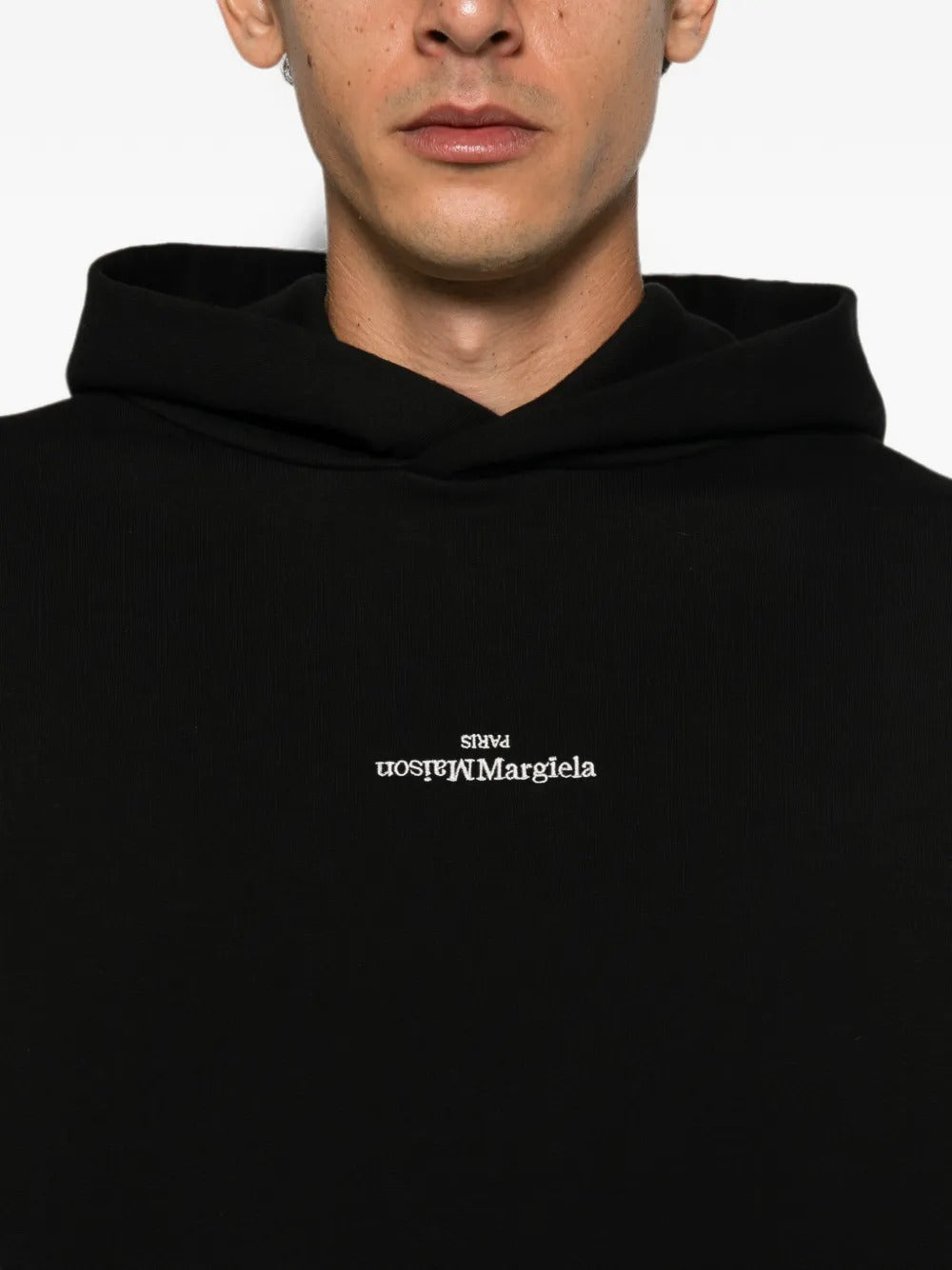 MAISON MARGIELA-REVERSED LOGO HOODIE-