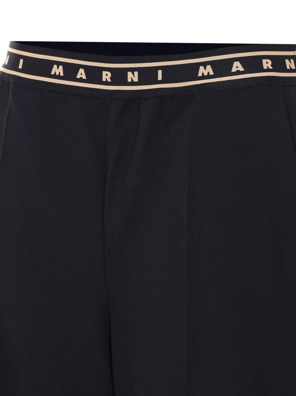 MARNI-elasticated logo-band trousers-