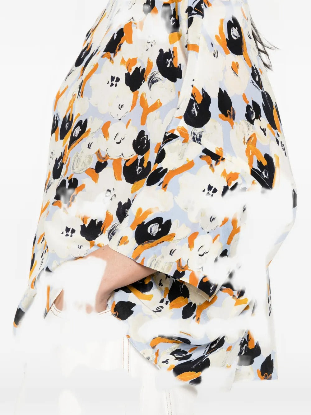 MARNI-floral-pattern blouse-