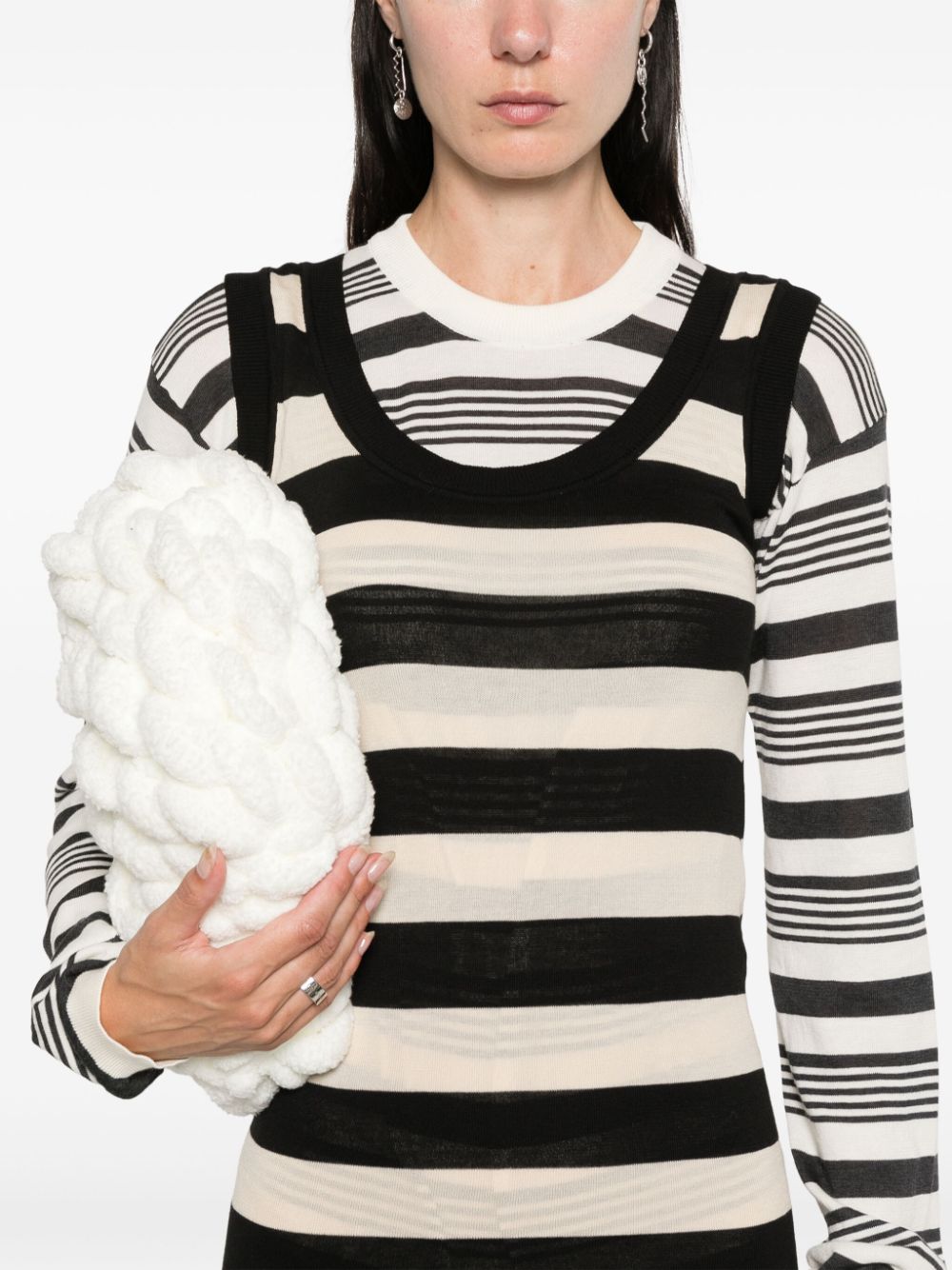 MARNI-LONG SLEEVE CREW NECK DRESS-