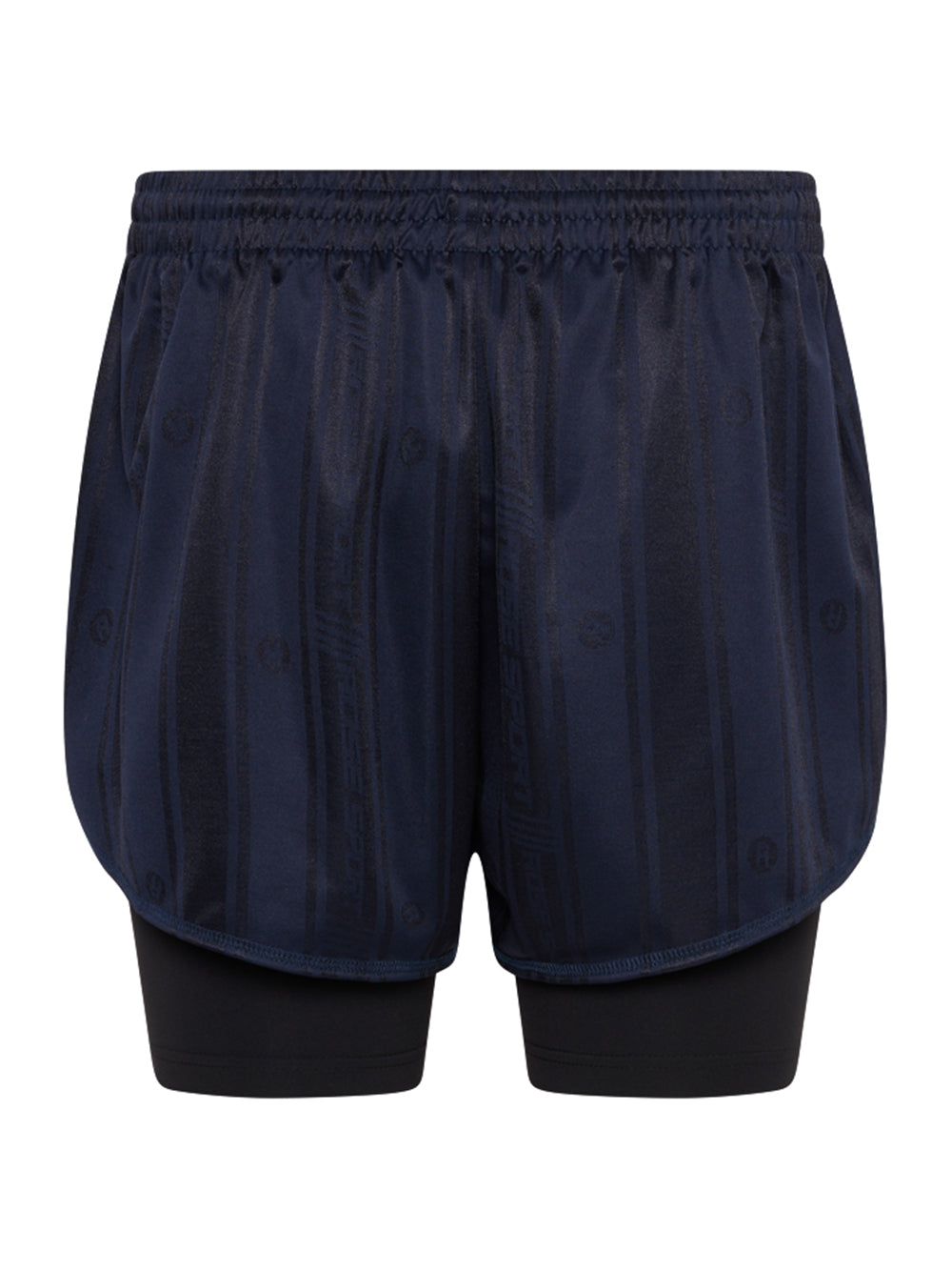 MARTINE ROSE-DOUBLE FOOTBALL SHORT-