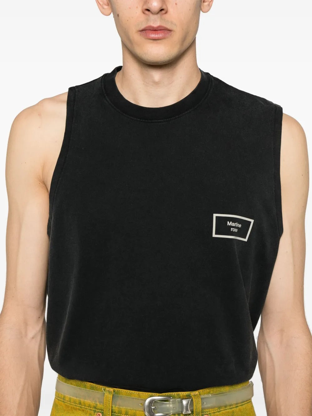 MARTINE ROSE-LOGO VEST-
