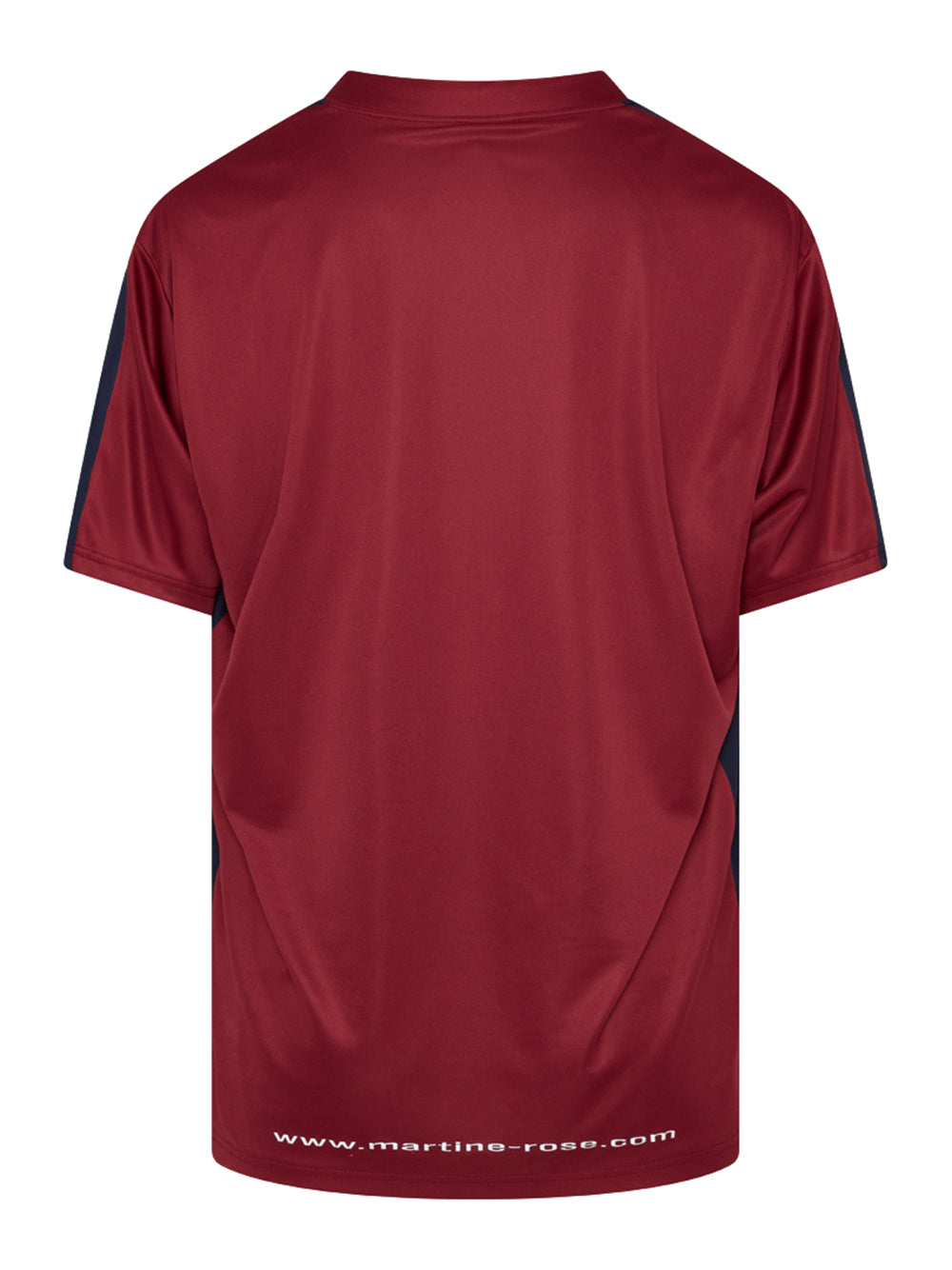 MARTINE ROSE-WOMENS HALF STRETCH FOOTBALL TOP-