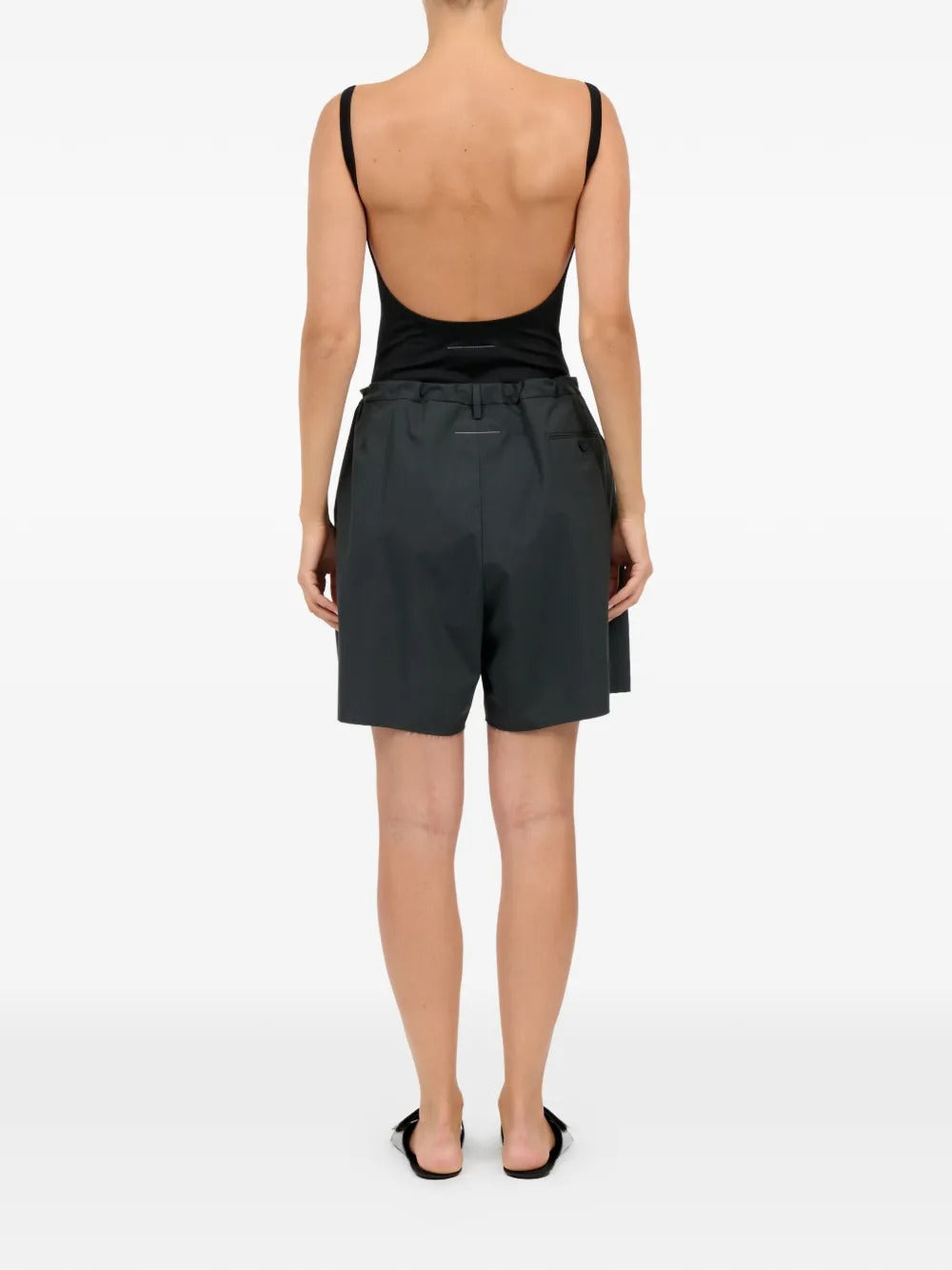 MM6 Maison Margiela-Shorts with fringes-