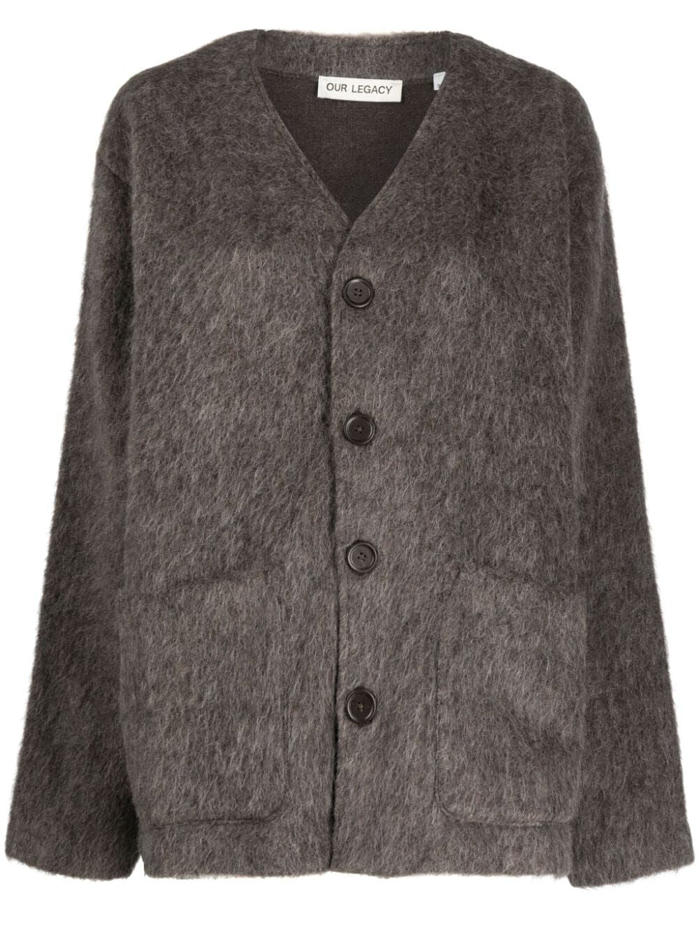 OUR LEGACY-CARDIGAN-W4236CM MOLE GREY MOHAIR – Dope