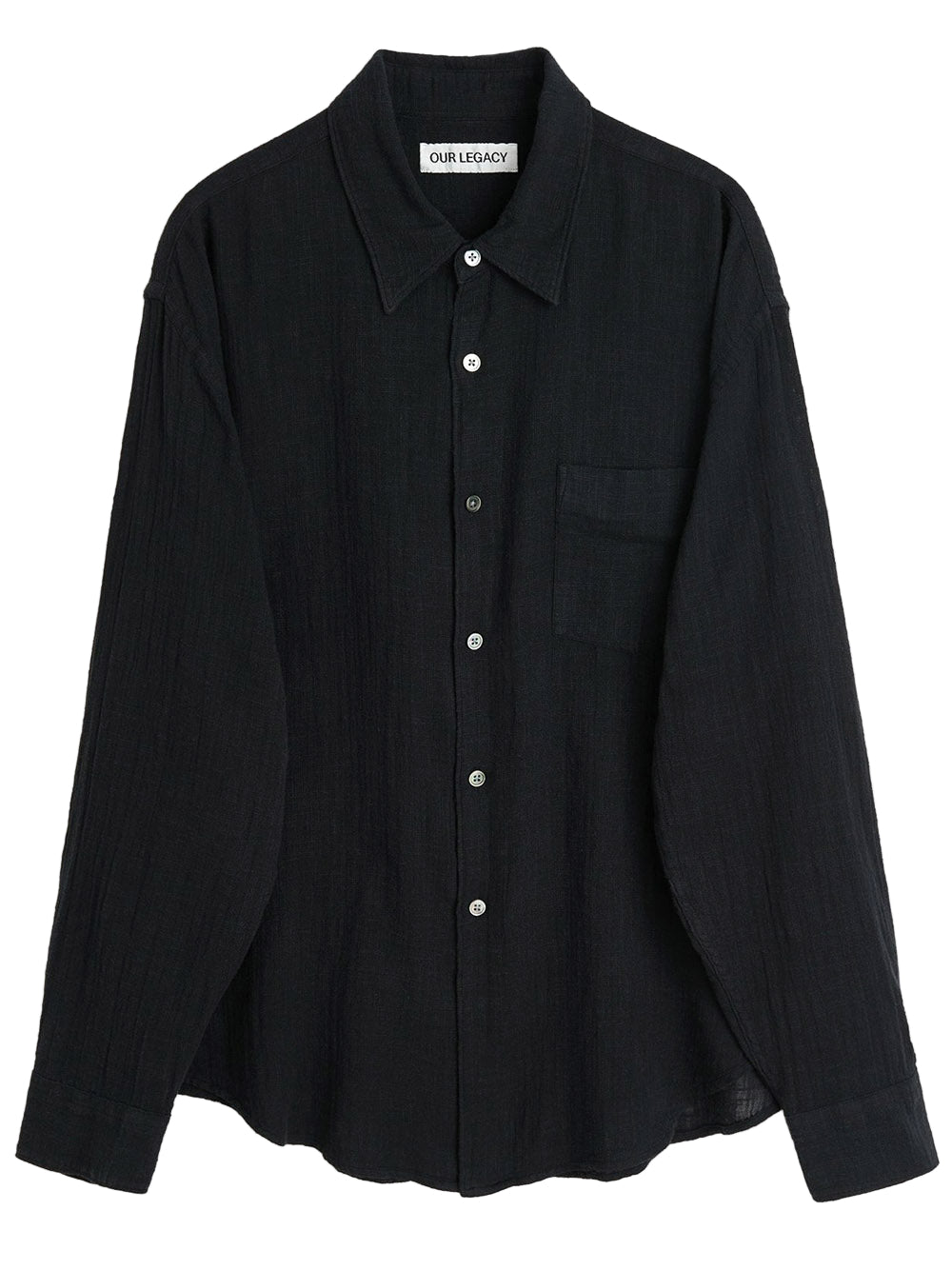 OUR LEGACY-COCO SHIRT-M2222CB WASHED BLACK AIR COTTON – Dope