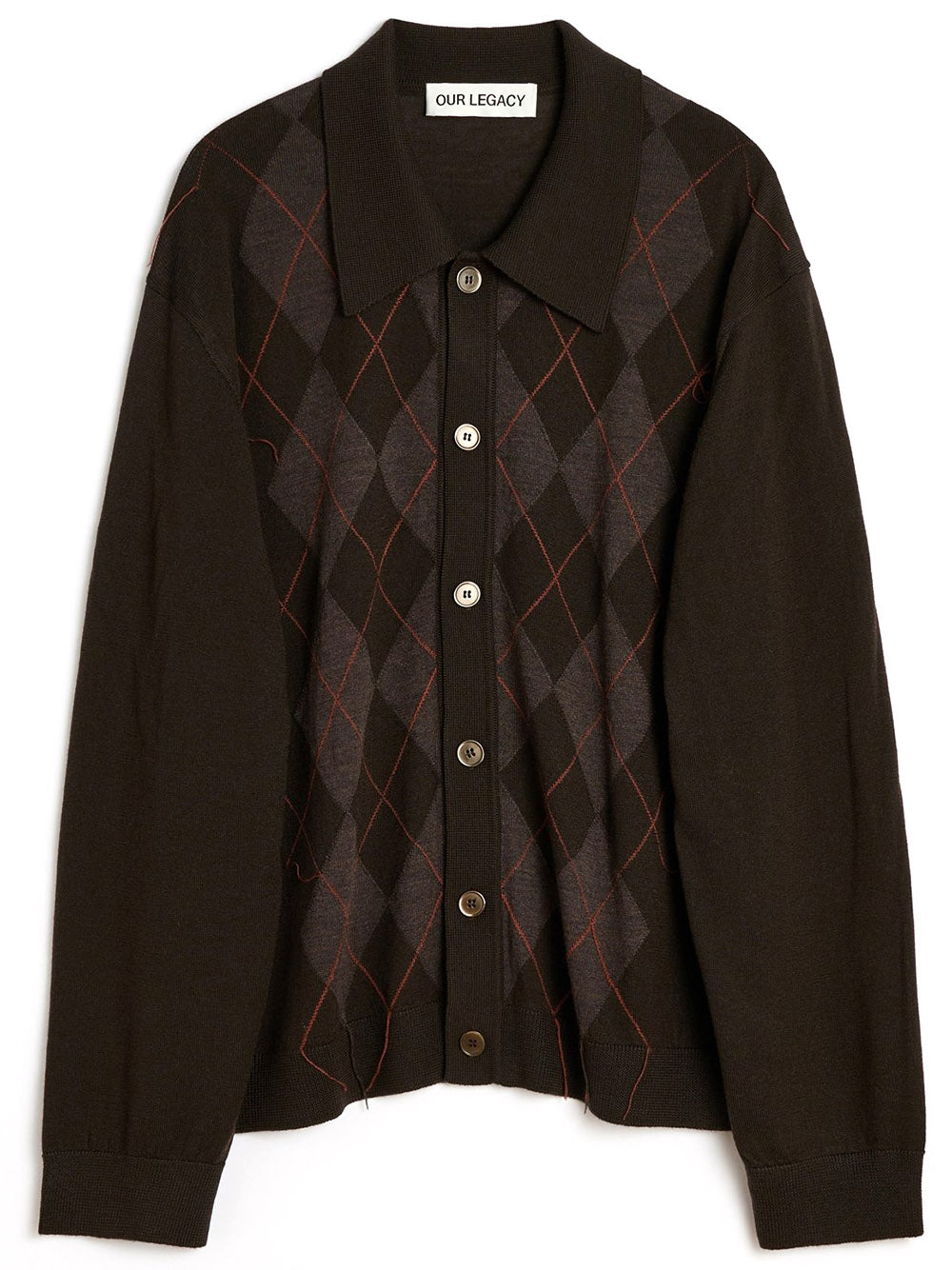 OUR LEGACY-EVENING POLO-M4253EP PUB ARGYLE FINE WOOL – Dope