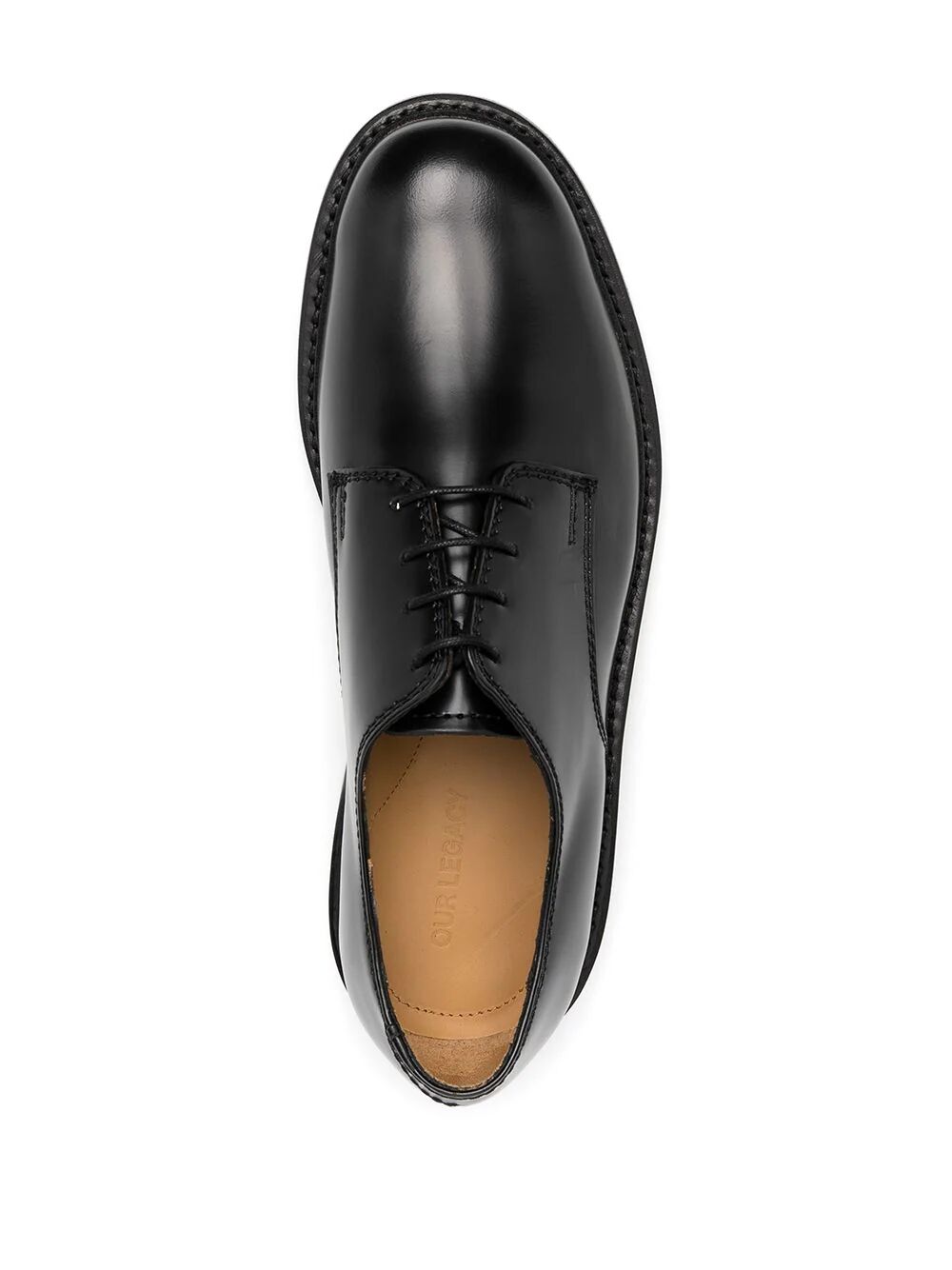 OUR LEGACY-UNIFORM PARADE DERBY SHOES-M1937UPBL BLACK LEATHER
