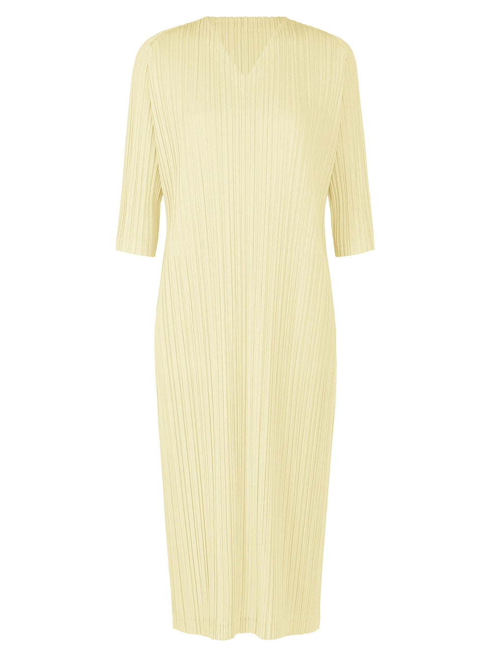 open lace back dress ISSEY MIYAKE PLEATS PLEASE BLACK 