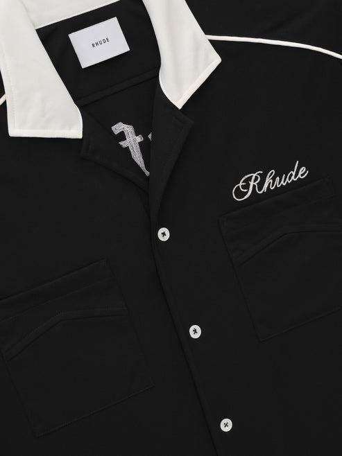 RHUDE-OXFORD COCKTAIL CLUB BOWLING SHIRT-